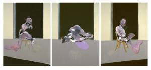 Francis Bacon. Triptych – August 1972, 1972. Oil on canvas, each:  2175 x 1668 x 102 mm painting. Tate © Estate of Francis Bacon. All Rights Reserved, DACS 2007