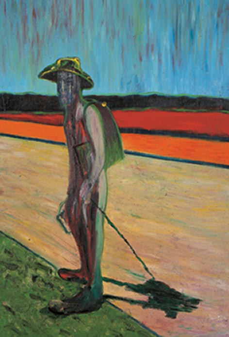 Francis Bacon. <em>Study for a Portrait of Van Gogh V</em>, 1957. Oil on canvas 198.7 x 137.5 cm. Hirshhorn Museum and Sculpture garden, Smithsonian Institution. Gift of Joseph H. Hirshhorn Foundation, 1966. 