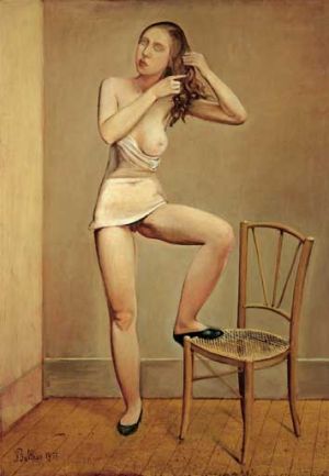 Balthus. Alice dans le miroir. 1933, olio su tela, 162 x 112 cm. parigi, Musée national d