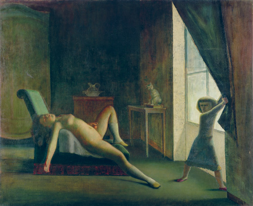 Balthus. La Chambre, 1952-1954. Oil on canvas, 270.5 x 335 cm. Private collection © Balthus © MONDADORI PORTFOLIO/Bridgeman Images.