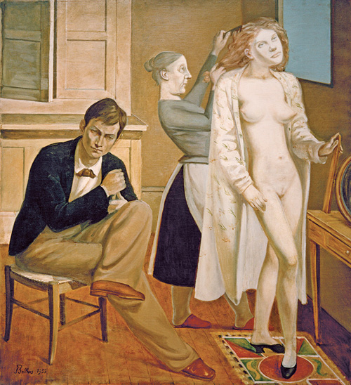 Balthus. La Toilette de Cathy, 1933. Oil on canvas, 165 x 150 cm. Centre Pompidou Musée national d’Art modérne © Balthus © MONDADORI PORTFOLIO/AKG Images.