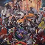 Ali Banisadr. Insufferable Naturalist, 2014. Oil on linen, 16 x 16 in.