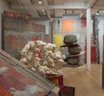 Phyllida Barlow. Installation view: set, The Fruitmarket Gallery, Edinburgh, 2015. Courtesy the artist and Hauser & Wirth. Photograph: Ruth Clark.