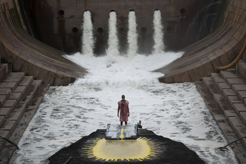 Matthew Barney and Jonathan Bepler. River of Fundament, 2014. Production still (2). Photograph: Hugo Glendinning. © Matthew Barney. Courtesy Gladstone Gallery, New York and Brussels.