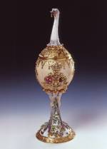 Ostrich egg cup Mark of Benjamin Herfurth and Johann Joachim Kändler Dresden, 1734. © Grünes Gewölbe, Staatliche Kunstsammlungen Dresden. Photo: Jürgen Karpinski.