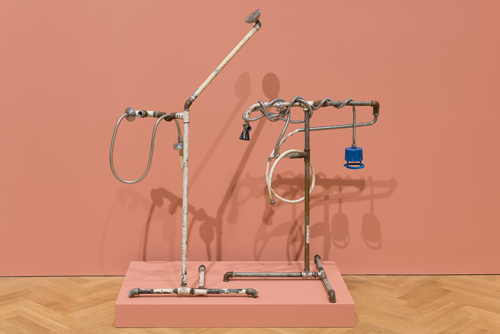 Yto Barrada. Plumber Assemblage, 2015, mixed media, unique. Photograph: © Yto Barrada, Courtesy Pace London.