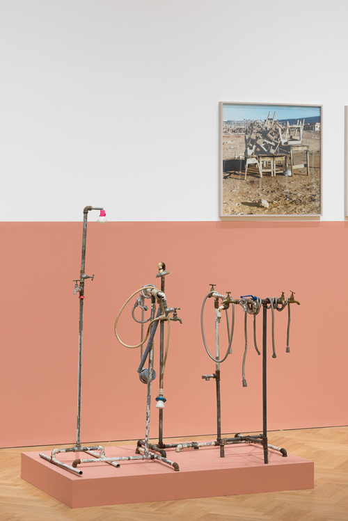 Yto Barrada. Plumber Assemblage, 2015, mixed media, unique. Photograph: © Yto Barrada, Courtesy Pace London.