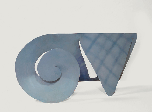 Barry Flanagan. <em>VII 78 moon thatch,</em> 1978. Painted mild steel, 44 x 96 x 43 cm. British Council 