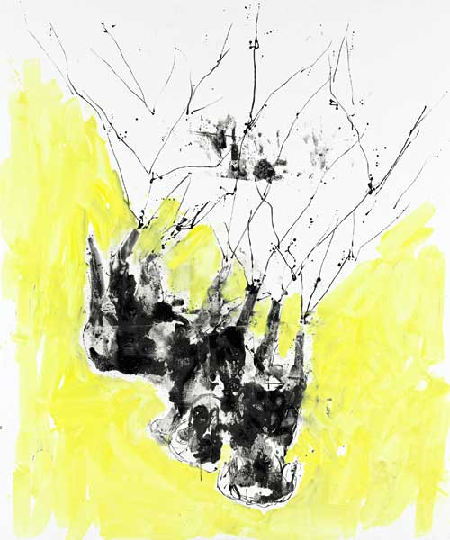 Georg Baselitz. <em>Gelbe Spitzen,</em><strong> </strong>2010. Oil on canvas, 300 x 250 cm. © the artist. Photo: Jochen Littkemann. Courtesy White Cube.