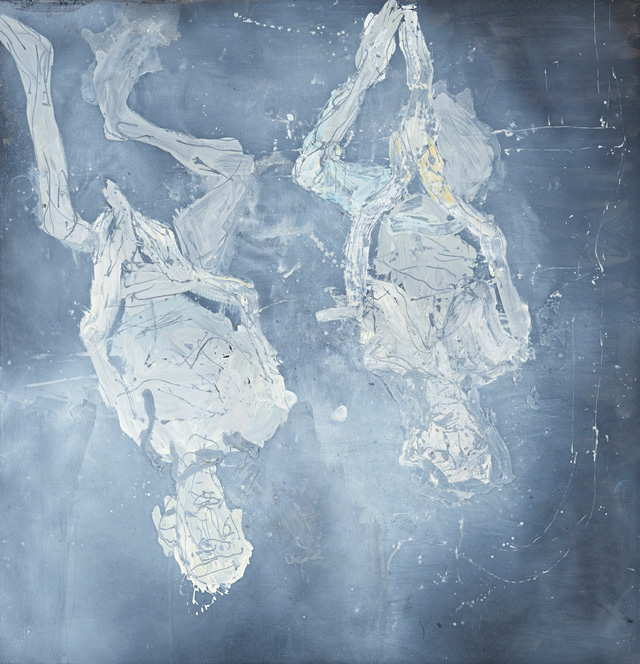 Georg Baselitz. A poor future (Eine schlechte Zukunft), 2015. Oil on canvas, 118 1/8 x 114 3/16 in (300 x 290 cm). © Georg Baselitz. Photograph © Jochen Littkemann. Courtesy White Cube.