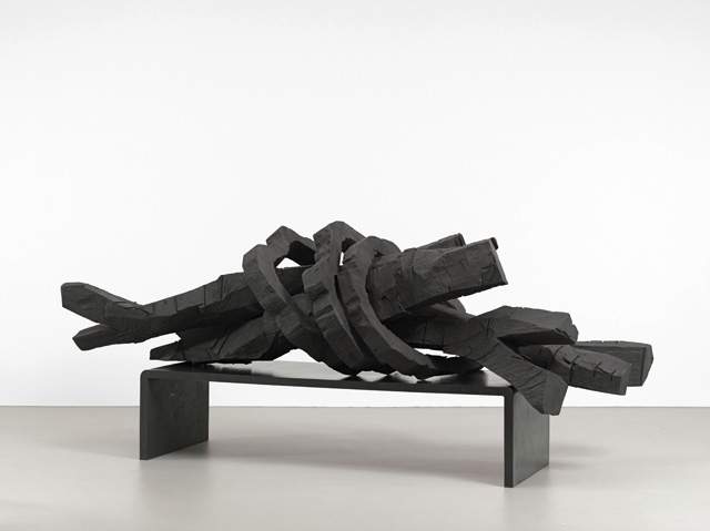 Georg Baselitz. Winter sleep (Winterschlaf), 2014. Patinated bronze, 62 5/8 x 149 x 55 1/8 in (159 x 378.5 x 140 cm). © Georg Baselitz. Photograph © Jochen Littkemann. Courtesy White Cube.