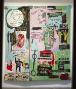 Jean-Michel Basquiat (1960-1988), In Italian 1983. Acrylic, oil paintstick, and marker on wood supports. Diptych: 88 1/2 x 80in. (224.8 x 203.2). The Stephanie and Peter Brant Foundation