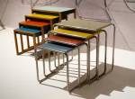 Josef Albers. Set of stacking tables, c1927. Photograph: Jane Hobson 2012. Courtesy of Barbican Art Gallery.