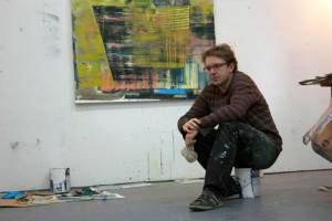 Bartosz Beda in his studio.