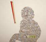 Ellen Bell. <em>Child</em>, 2011. Text from various romantic novels & children