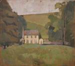 Vanessa Bell. Asheham House, 1912. Oil on board, 47 x 53.5 cm. Private collection. © The Estate of Vanessa Bell, courtesy of Henrietta Garnett.