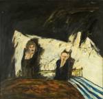 John Bellany. <em>The Fright</em> 1968. 183 x 183 cm, oil on board. Artist's Collection.