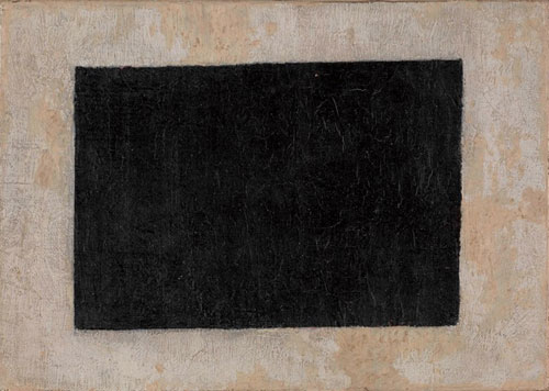 Kazimir Malevich. Black Quadrilateral (no date). Oil on canvas, 17 x 24 cm. Greek State Museum of Contemporary Art - Costakis Collection, Thessaloniki.