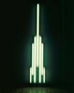 Dan Flavin. Monument for V. Tatlin, 1966-69. Fluorescent tubes and metal, 305.4 x 58.4 x 8.9 cm. Tate.