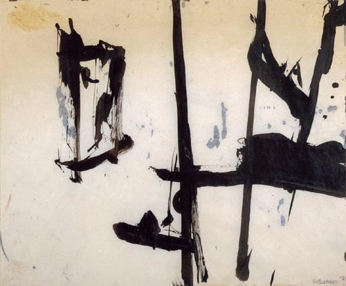 Franz Kline. Untitled 1952. Ink on paper, 34.3 x 42.6 cm. Mr and Mrs C Jeffrey Simpson.