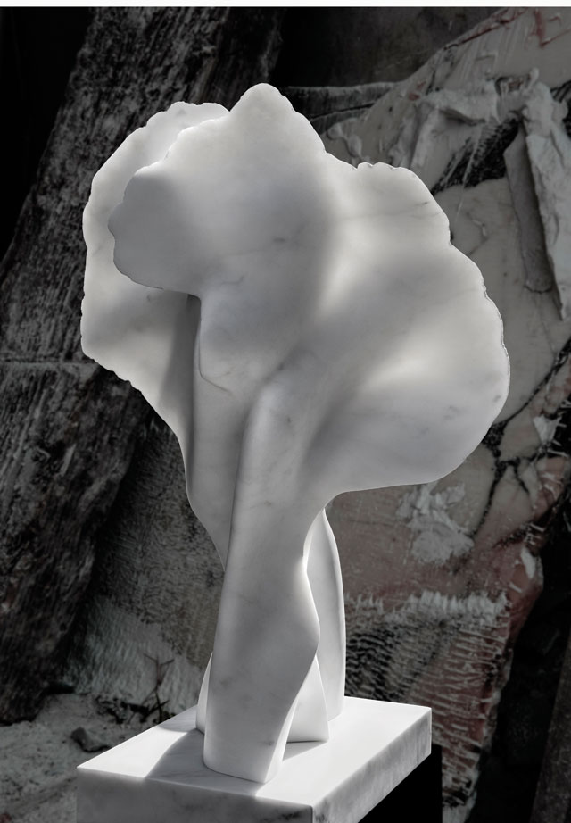 Helaine Blumenfeld. Crescendo, 2015. Marble, 60 cm (h). Photograph: Henryk Hetflaisz.