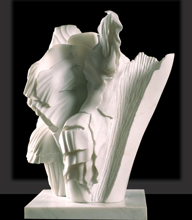 Helaine Blumenfeld. Creation, 1999. Marble, 75 x 62 x 62 cm. Photograph: Henryk Hetflaisz.