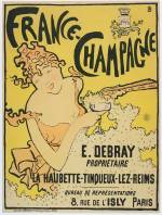 Pierre Bonnard. Affiche France-Champagne E. Debray (France-Champagne poster), 1891. Lithograph on paper, 79 x 59.5 cm. Musée Bonnard, Le Cannet. © Adagp, Paris 2016. © Yves Inchierman.