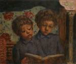 Pierre Bonnard. Enfants solfiant, Charles et Jean Terrasse (Children at the Solfège, Charles and Jean Terrasse), c1900. Oil on cardboard mounted on panel. Musée Bonnard, Le Cannet. Long term loan from a private collection, 2015. © Adagp, Paris 2016. © Michel Bury.