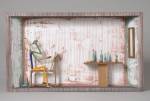 Andràs Böröcz. <em>Still Life</em>, 2006. Carved pencils, mixed media construction. 14 x 24 1/2 x 4 in. Courtesy Adam Baumgold Gallery.