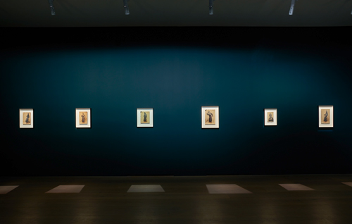 Installation view (2) from the 2015 solo exhibition Michaël Borremans: Black Mould at David Zwirner, London. Courtesy David Zwirner, New York/London.