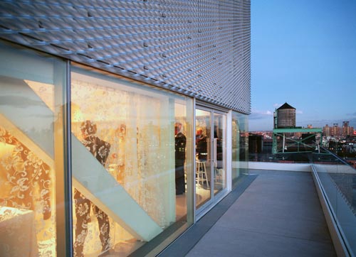 New Museum, skyroom terrace. Photograph: Dean Kaufman