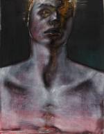 Godwin Bradbeer. Baptism. Chinagraph, charcoal, pastel dust on paper, 167 x 128 cm.