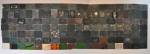 Godwin Bradbeer. Tabula Rasa. Mixed media - installation of over 140 salvaged blackboards, paint, chalk, mixed media, each panel 30 x 40 cm, installation dimensions variable.