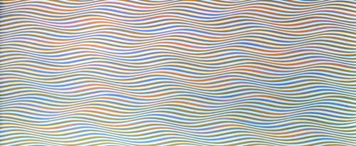 Bridget Riley. To a Summer's Day, 1980. Acrylic on canvas, 115.5 x 281 cm. Tate. Purchased 1982 © 2003 Bridget Riley.