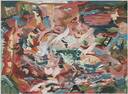 Cecily Brown. Oh I do like to be beside the seaside, 2014. Oil on linen, 12.5 x 17 in.