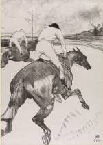 Henri de Toulouse-Lautrec. The Jockey, 1899. Lithograph, 51.6 x 36.3 cm. The Courtauld Gallery, London.