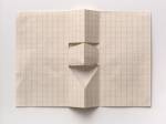Willys de Castro. Untitled, 1950s. Graph paper cut and folded, 9 x 13 cm. Courtesy Cecilia Brunson Projects.