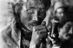 Kevin Bubriski, <em>Porters at Thare village en route to Langtang valley, Rasuwa district, </em>1976. Gelatin silver print, 14 x 18 in. Collection of Kevin Bubriski