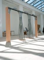 Chris Burden. Mexican Bridge, 1998. Structural aluminum framing, wood, steel hardware, 111 ¾ × 180 × 37 in (283.8 × 457.2 × 94 cm). Collection Magasin 3 Stockholm Konsthall