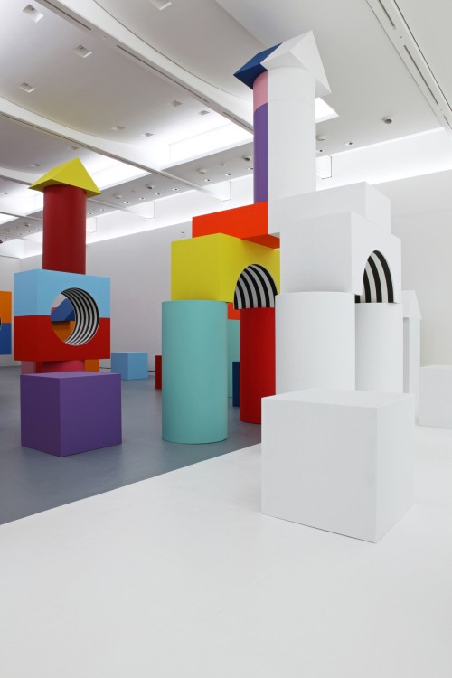 Daniel Buren. Comme Un Jeu d’Enfant / Like Child’s Play, Work In Situ. Installation view (2), MAMCS, Strasbourg, June 2014. © Daniel Buren - ADAGP Paris. Photograph: Phoebé Meyer.