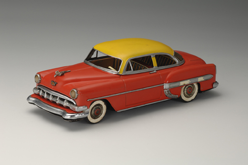 General Motors Chevrolet Bel Air Two-Door Sedan, 1954. 11 3/8 x 5 1/8 x 3 3/4 in. (29 x 13 x 9.5 cm). Marusan Shoten. Yoku Tanaka Collection. Photo: Tadaaki Nakagawa.