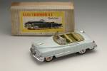 General Motors Cadillac 62 Eldorado Four-Door Convertible, 1950; “Electromobile” version with battery-powered motor and working lights. 13 3/4 x 6 1/4 x 4 1/4 in. (35 x 16 x 11 cm). Nomura Toys. Yoku Tanaka Collection. Photo: Tadaaki Nakagawa.