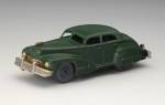 General Motors Cadillac 62 Four-Door Sedan, 1947, marked <em>Made in Occupied Japan</em>. 5 1/8 x 2 x 1 3/4 in. (13 x 5 x 4.5 cm). Yoku Tanaka Collection. Photo: Tadaaki Nakagawa