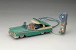 Ford Fairlane 500 Skyliner Two-Door Convertible with retractable hardtop, 1959; with battery-powered motor and remote control. 11 x 4 1/2 x 2 3/4 in. (28 x 11.5 x 7 cm). Manufactured for Cragstan Corporation, New York. Yoku Tanaka Collection. Photo: Tadaaki Nakagawa.