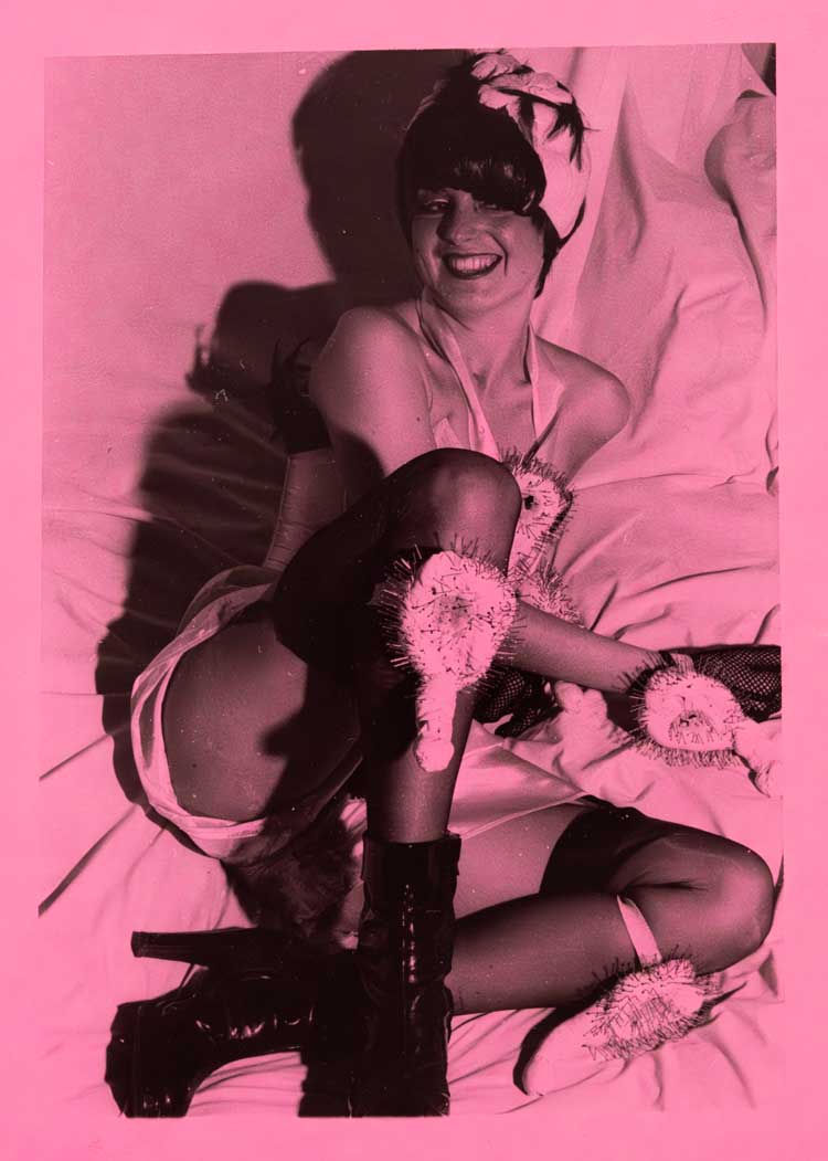 Fancy Dress and Sculptures Photograph Book, 1974. Leeds Museums and Galleries (Henry Moore Institute Archive of Sculptors’ Papers). © Estate of Helen Chadwick.