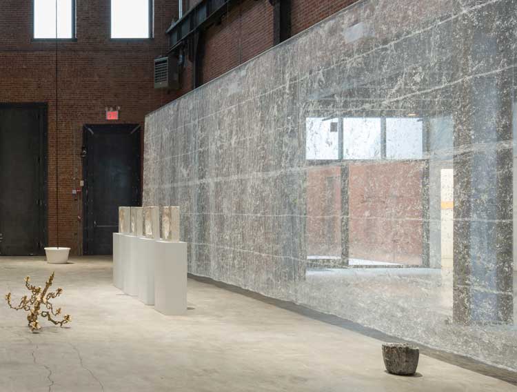 Tania Pérez Córdova. Name, Phone, Email, Postcode, 2023. Installation view, SculptureCenter, New York, 2023. Courtesy the artist. Photo: Charles Benton.