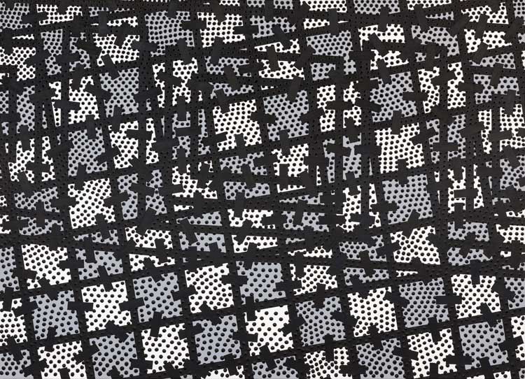 Bernard Cohen, Light After Dark, 2022. Acrylic on linen, 105 x 145 cm. © Bernard Cohen, courtesy of Flowers Gallery.