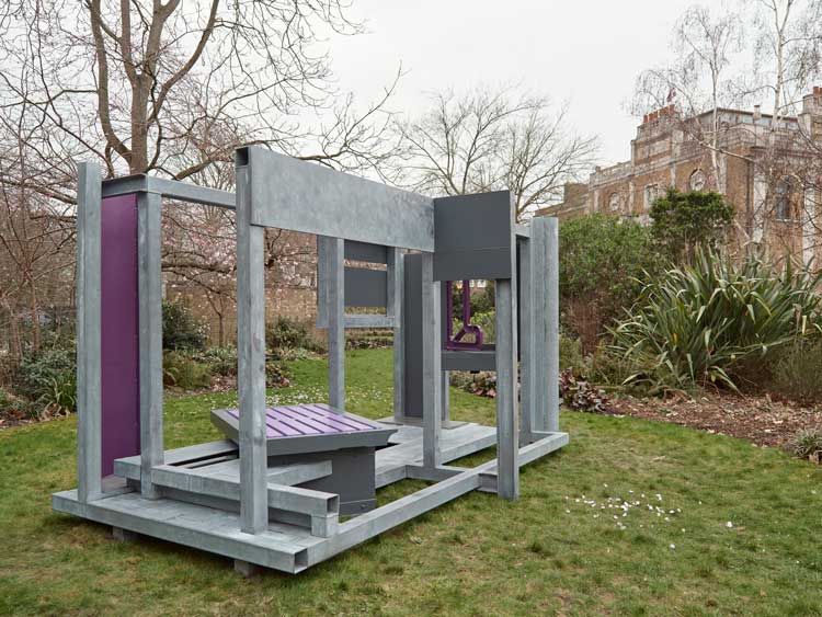 Anthony Caro. Magnolia Passage, 2005-06. Installation view, The Inspiration of Architecture, Pitzhanger Manor & Gallery, London. Photo: Andy Stagg.