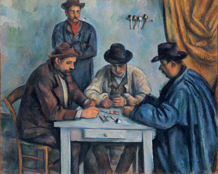 Paul Cézanne. The Card Players, c1890-92. Metropolitan Museum of Art, New York.