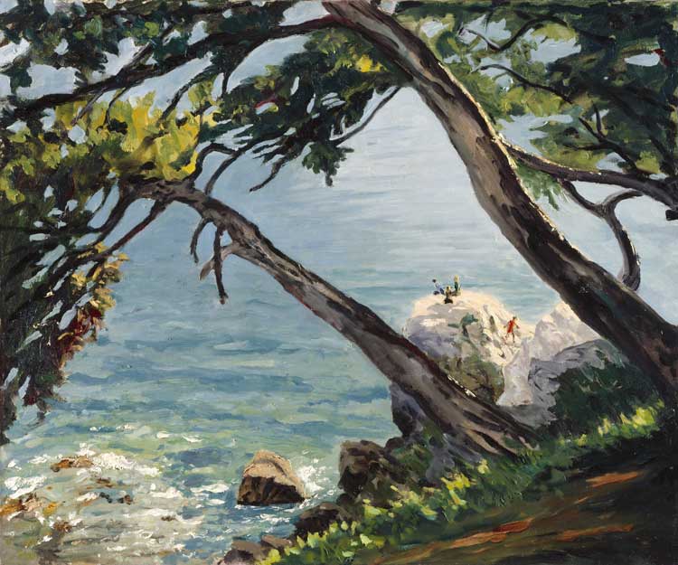 Sir Winston Churchill, Cap d’Ail, Alpes-Maritimes, 1952. Royal Academy of Arts, London. © Churchill Heritage Ltd. Photo: © Royal Academy of Arts, London. Photo: John Hammond.